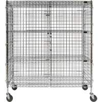 Chariot de s&eacute;curit&eacute;, Chrom&eacute;, 60" x 69" x 24", Capacit&eacute; 500 lb Absolute Business Supply