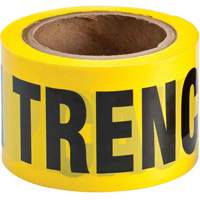 Ruban pour barricade, Anglais, 3" la x 200' lo, 3 mils, Noir sur jaune Absolute Business Supply