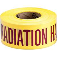 Ruban pour barricade, Anglais, 3" la x 200' lo, 3 mils, Magenta/jaune Absolute Business Supply