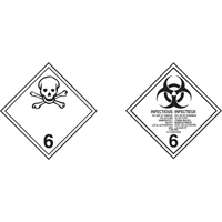 &eacute;tiquettes d'exp&eacute;dition TMD, Classe 6,1, Substances toxiques, Papier Absolute Business Supply