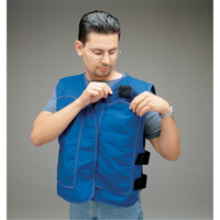 ALLEGRO INDUSTRIES Cooling Vests with Insert Pockets, Large, Royal Blue Absolute Business Supply