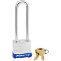 Padlock, Silver, Keyed Alike, Laminated Steel, 1-1/8" Width Absolute Business Supply