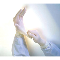 Gants d'examen Qualatex Miracle Grip QRP, Moyen, Latex, 6 mils, Sans poudre, Blanc Absolute Business Supply