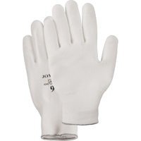 White Knit Palm Coated Gloves, Size Small/7, Polyurethane Coated, HPPE Shell, EN 388 Level 2 Absolute Business Supply