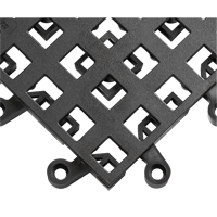 Carrelage no 560 ErgoDeck , PVC, 1-1/2' la c, 1-1/2' lo, 7/8" &eacute;paisseur, Noir Absolute Business Supply