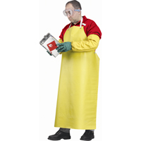 Tabliers ignifuges, N&eacute;opr&egrave;ne/Polyester, 48" lo x 35" la, Jaune Absolute Business Supply