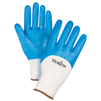 Seamless-Knit Medium-Weight Coated Gloves, 9/Large, Nitrile Coating, 13 Gauge, Cotton Shell Absolute Business Supply