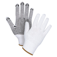 Gants tricot&eacute;s &agrave; pois, Poly/coton, Un c&ocirc;t&eacute;, Calibre 7, Grand Absolute Business Supply