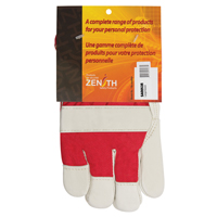 Red & White Premium Winter-Lined Fitters Gloves, Large, Grain Cowhide Palm, Boa Inner Lining Absolute Business Supply