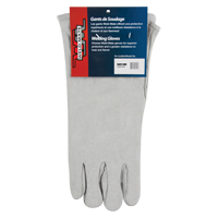 Gants de soudeur d'usage standard, Cuir de vache refendu, Taille Grand Absolute Business Supply