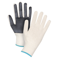 Gants en tricot &agrave; paume enduite, Poly/coton, Un c&ocirc;t&eacute;, Calibre 7, T-Grand Absolute Business Supply