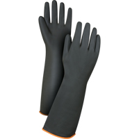 Heavyweight Chemical-Handling Gloves, Size Large/9, 18" L, Rubber Latex, 30-mil Absolute Business Supply