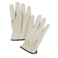 Gants de conducteur doubl&eacute;s pour l'hiver, T-Grand, Paume en Cuir fleur de vache, Molleton Absolute Business Supply