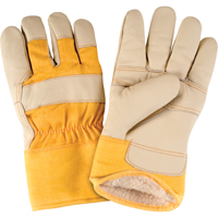 Standard-Duty Winter-Lined Fitters Gloves, Large, Grain Furniture Palm, Boa Inner Lining Absolute Business Supply