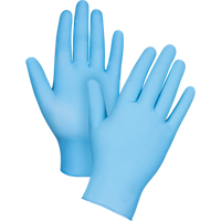 Puncture-Resistant Examination Gloves, Medium, Nitrile, 4.5-mil, Powder-Free, Blue Absolute Business Supply