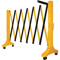 Barri&egrave;re Xpandit, 36" h x 11,5' lo, Noir/Jaune Absolute Business Supply