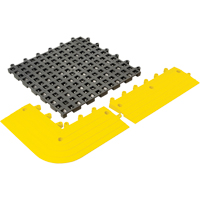 Tapis Ergodeck tout usage No 564 & No 566, PVC, 1-1/2' la c, 1-1/2' lo, 7/8" &eacute;paisseur, Charbon Absolute Business Supply