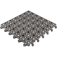 Tapis Ergodeck tout usage No 564 & No 566, PVC, 1-1/2' la c, 1-1/2' lo, 7/8" &eacute;paisseur, Charbon Absolute Business Supply