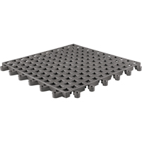 Tapis Ergodeck tout usage No 564 & No 566, PVC, 1-1/2' la c, 1-1/2' lo, 7/8" &eacute;paisseur, Charbon Absolute Business Supply
