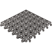 Tapis Ergodeck tout usage No 564 & No 566, PVC, 1-1/2' la c, 1-1/2' lo, 7/8" &eacute;paisseur, Charbon Absolute Business Supply