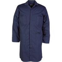 Sarrau de laboratoire, Poly-coton, 46, Bleu marine Absolute Business Supply