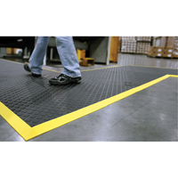 Tapis Rejuvenator Connect No 502, Polyur&eacute;thane, 3' la c, 3' lo, 5/8" &eacute;paisseur, Noir Absolute Business Supply