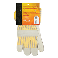 Standard-Duty Dry-Palm Fitters Gloves, Ladies, Grain Cowhide Palm, Cotton Inner Lining Absolute Business Supply
