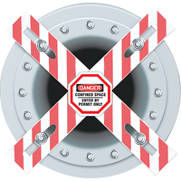 Danger Man-Way Cross Barrier Absolute Business Supply