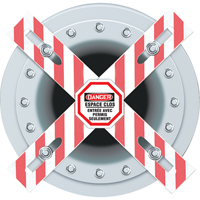 Danger Man-Way Cross Barrier Absolute Business Supply