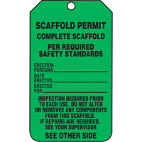 &eacute;tiquettes de s&eacute;curit&eacute; d'inspection et de contr&ocirc;le de l'&eacute;tat de l'&eacute;quipement, Papier cartonn&eacute;, 3-1/8" la x 5-7/8" h, Anglais Absolute Business Supply