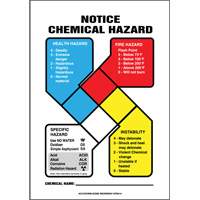 NFPA Notice Chemical Hazard Safety Sign Absolute Business Supply