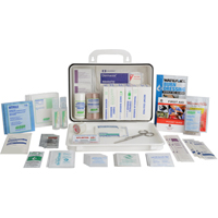 Contractors' First Aid Kit, Class 1 Medical Device, Plastic Box Absolute Business Supply