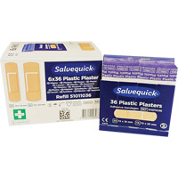 Syst&egrave;mes de distribution de bandages Salvequick - recharges st&eacute;riles, Rectangulaire/carr&eacute;e, Plastique, St&eacute;rile Absolute Business Supply