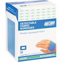 Bandages, Rectangular/Square, 3", Fabric Metal Detectable, Sterile Absolute Business Supply