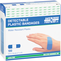Bandages, Rectangular/Square, 3", Plastic Metal Detectable, Sterile Absolute Business Supply