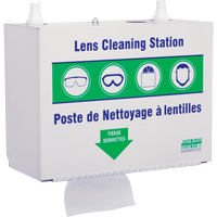 Metal Lens Cleaning Stations - Two 500ml Solutions & 1 Box of Tissue, Metal, 10.5" L x 5.5" D x 6.3" H Absolute Business Supply