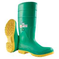 Bottes aux genoux Hazmax 16", PVC, Embout Acier, Pointure 6, Semelle R&eacute;sistant aux perforations Absolute Business Supply