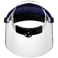 Ratchet Headgear with Faceshield, Polycarbonate, Ratchet Suspension Absolute Business Supply