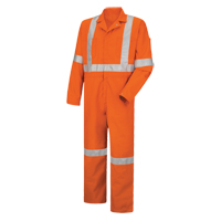 Hi-Visibility Coveralls , Men's, Orange, Size 38 Absolute Business Supply