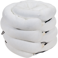 Barrage absorbant de premi&egrave;re qualit&eacute;, Huile seulement, 10' lo x 5" la, Absorption 35 gal., 4 /pqt Absolute Business Supply