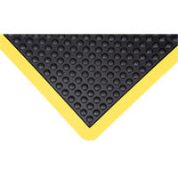 Tapis antifatigue en d&ocirc;me, &agrave; bulles, 2' x 3' x 1/2", Noir, Caoutchouc Absolute Business Supply