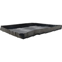 Economy Berms, 119 gal. Capacity, 4' W x 4' L x 12" H, L-Bracket Absolute Business Supply