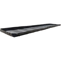 Frac Tank Berm, 3740 US gal. Capacity, 50' W x 10' L x 12" H, L-Bracket Absolute Business Supply