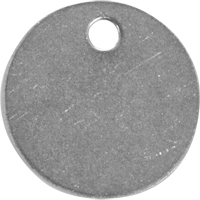Blank Tags, Stainless Steel, 1.5" dia Absolute Business Supply