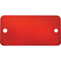 Blank Tags, Aluminum, 3" W x 1" H Absolute Business Supply