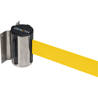 Barri&egrave;re &agrave; fixation murale, Acier, Fixation par vis, 7', Ruban Jaune Absolute Business Supply