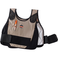 6215 Phase Change Cooling Vests, Small/Medium, Khaki Absolute Business Supply