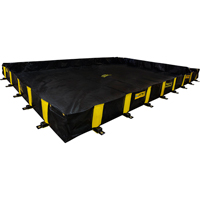 Bermes Rigid-Lock QuickBerm, Capacit&eacute; 2990 gal. US, 20' la x 20' lo x 12" h, Paroi &agrave; piquets Absolute Business Supply