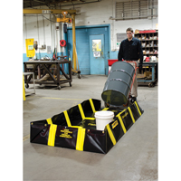 Bermes de confinement avec supports int&eacute;rieurs de parois QuickBerm , Capacit&eacute; 235 gal. US, 4' la x 8' lo x 12" h, Support &agrave; encliqueter Absolute Business Supply