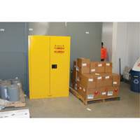 Armoire pour produits inflammables, 45 gal., 2 Porte(s), 43" La x 65" h x 18" p Absolute Business Supply